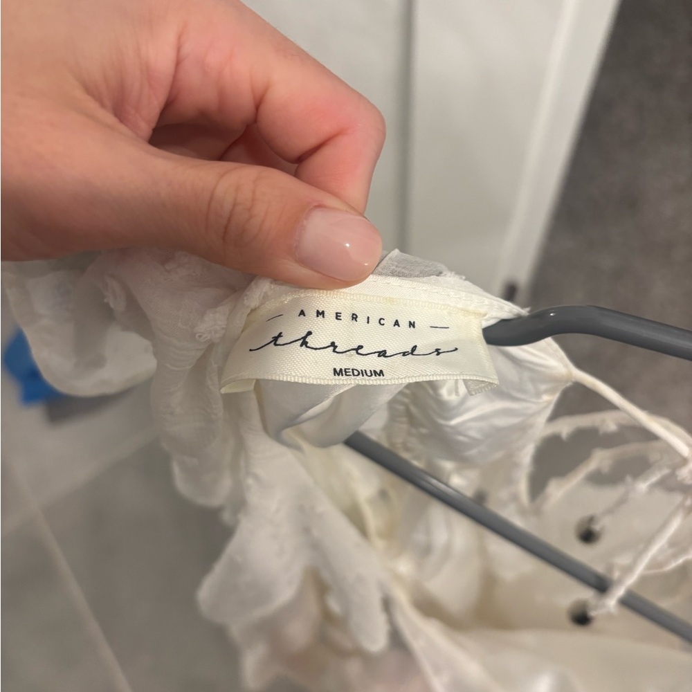 American Threads Ivory Ruffled Dress - Picture 3 of 3